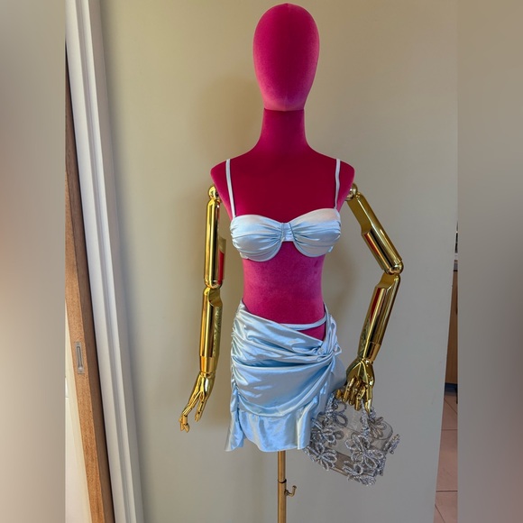 Blue 3 piece swim set 👙 - Picture 5 of 9